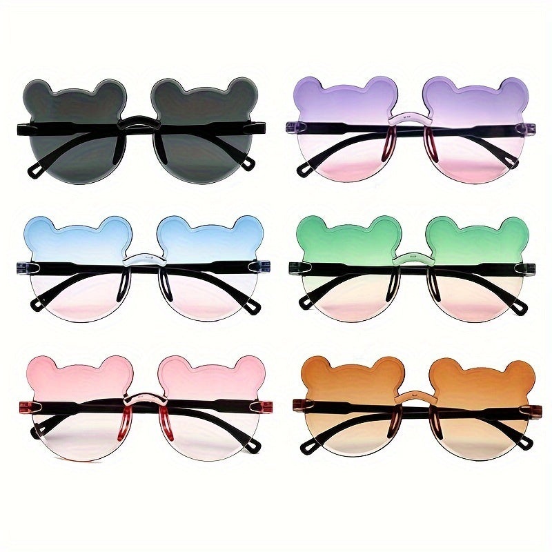 1 Pc Cute Bear Glasses for Youngsters, Boys and Girls Photo Decorative Glasses