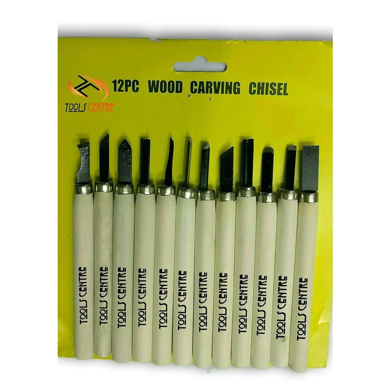 12 PC Metal Wood Carving Chisel