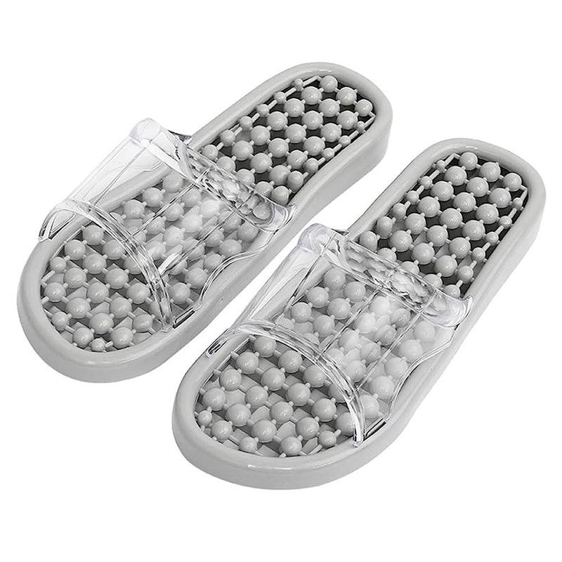 Women’s Plastic Flip Flops Slippers House Massage Soft Hollow Bottom Leaky Bath Shower Bath Sandals Bathroom