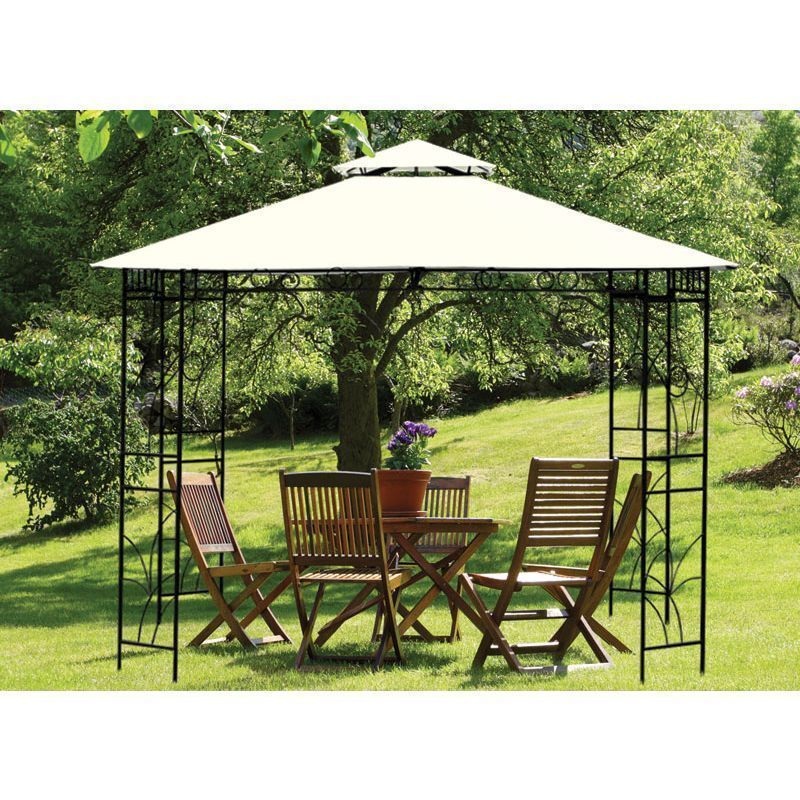Replacement Merion Garden Gazebo Cover by Croft – 3 x 3M Beige