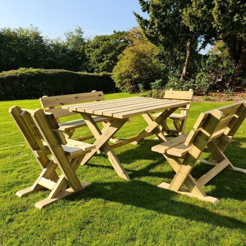 Ashcombe Garden Picnic Table by Croft – 6 Seats