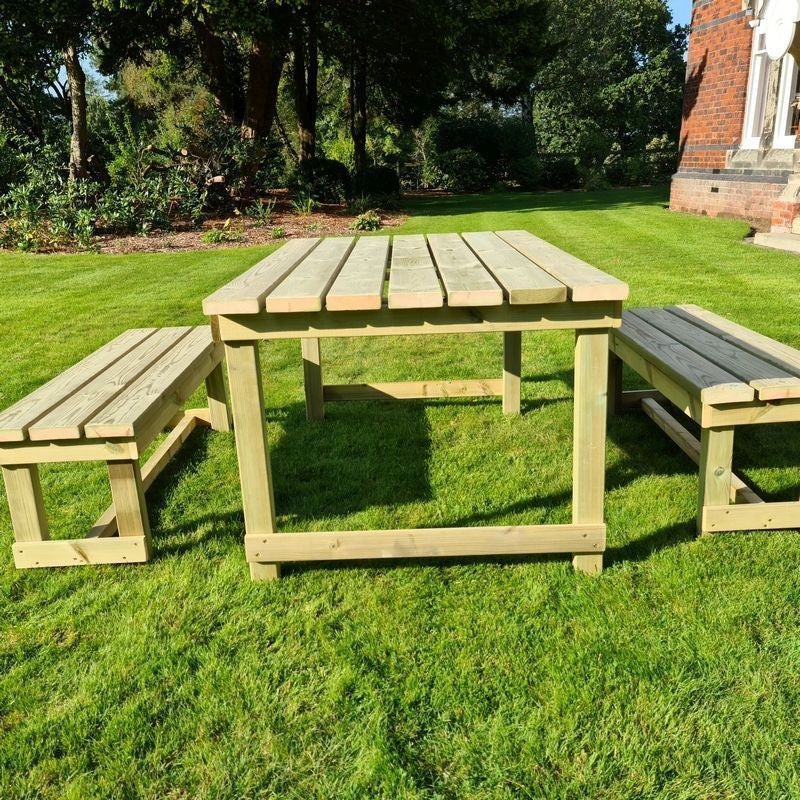 Butchers Garden Picnic Table by Croft – 6 Seats