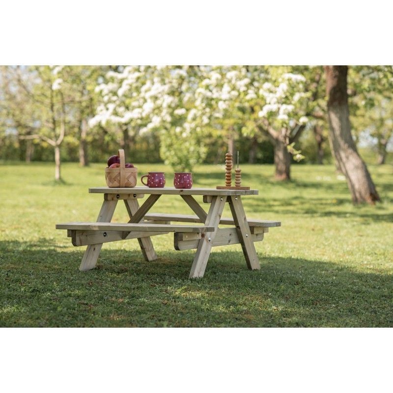 Kids Picnic Table – 4 Seat Green Tint by EKJU