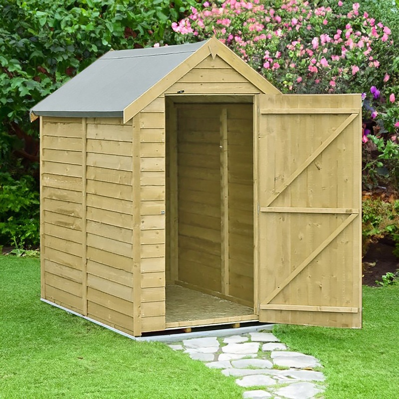 Shire Canterbury 4′ 5 x 6′ 3 Apex Shed – Premium Pressure Treated Overlap