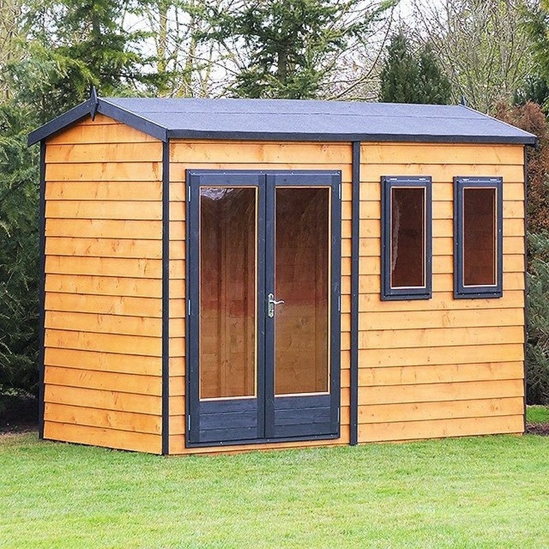 Shire Drayton 7′ 3 x 9′ 10 Reverse Apex Garden Studio – Premium Dip Treated Overlap