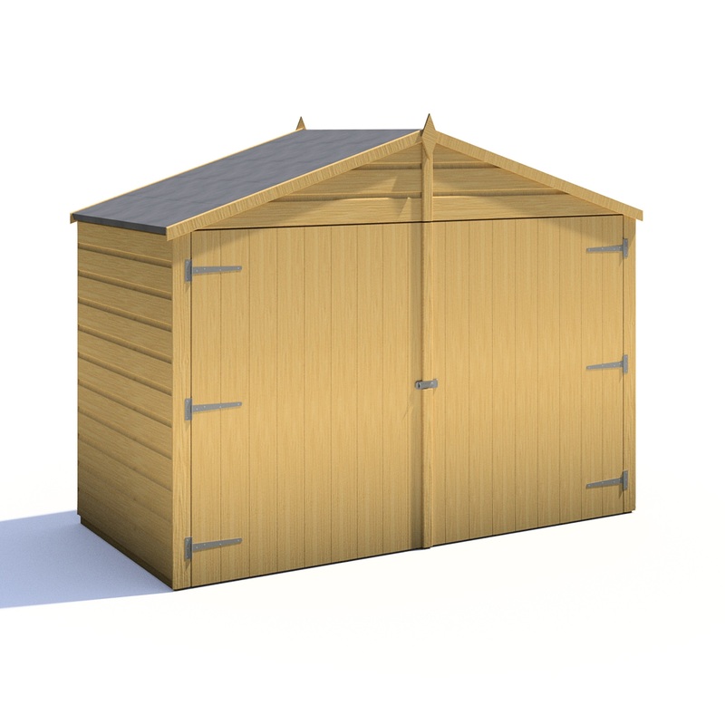 Shire Securstore 6′ 11 x 3′ 4 Apex Shed – Budget Dip Treated Shiplap