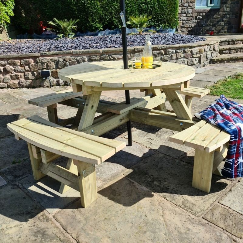 Westwood Garden Picnic Table by Croft – 8 Seats