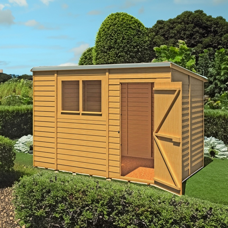 Shire Value 8′ 4 x 6′ Pent Shed – Premium Coated Overlap