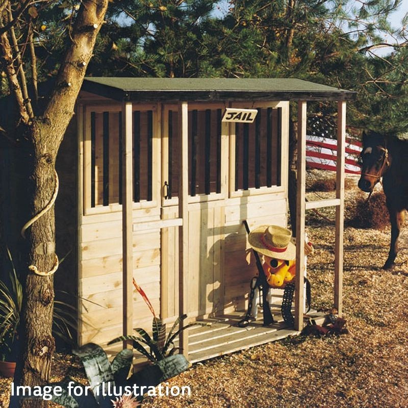Shire Stable 6′ 1 x 6′ Offset Apex Children’s Playhouse – Premium Dip Treated Shiplap