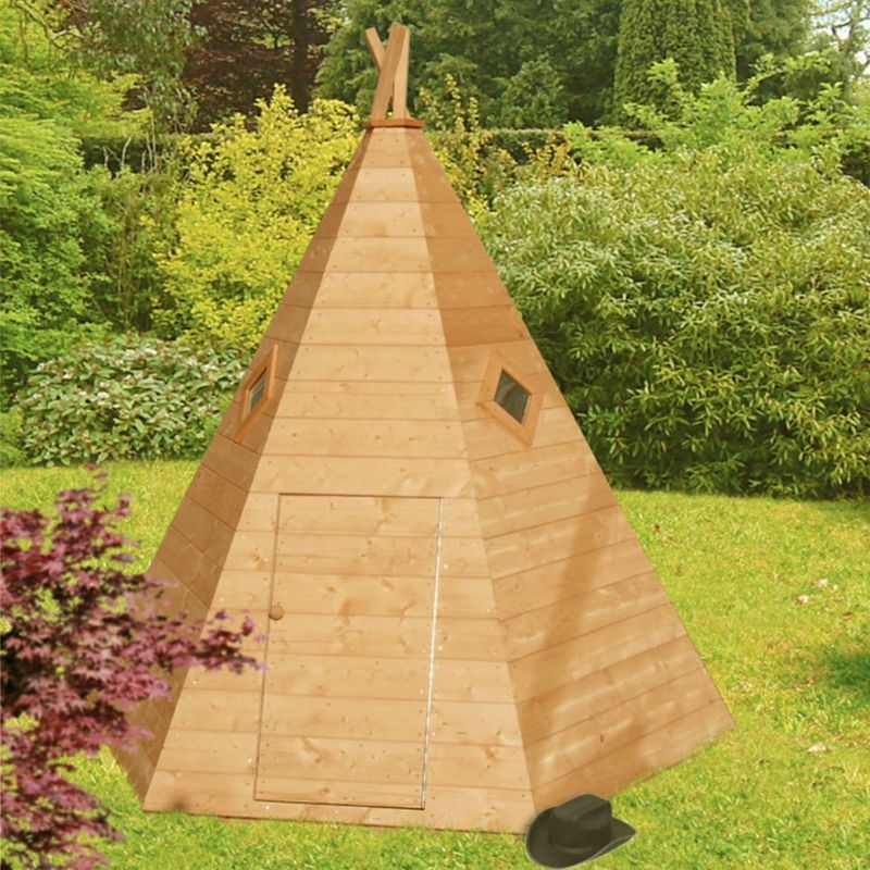 Shire Wigwam 6′ 11 x 6′ Wigwam Children’s Playhouse – Premium Dip Treated Shiplap
