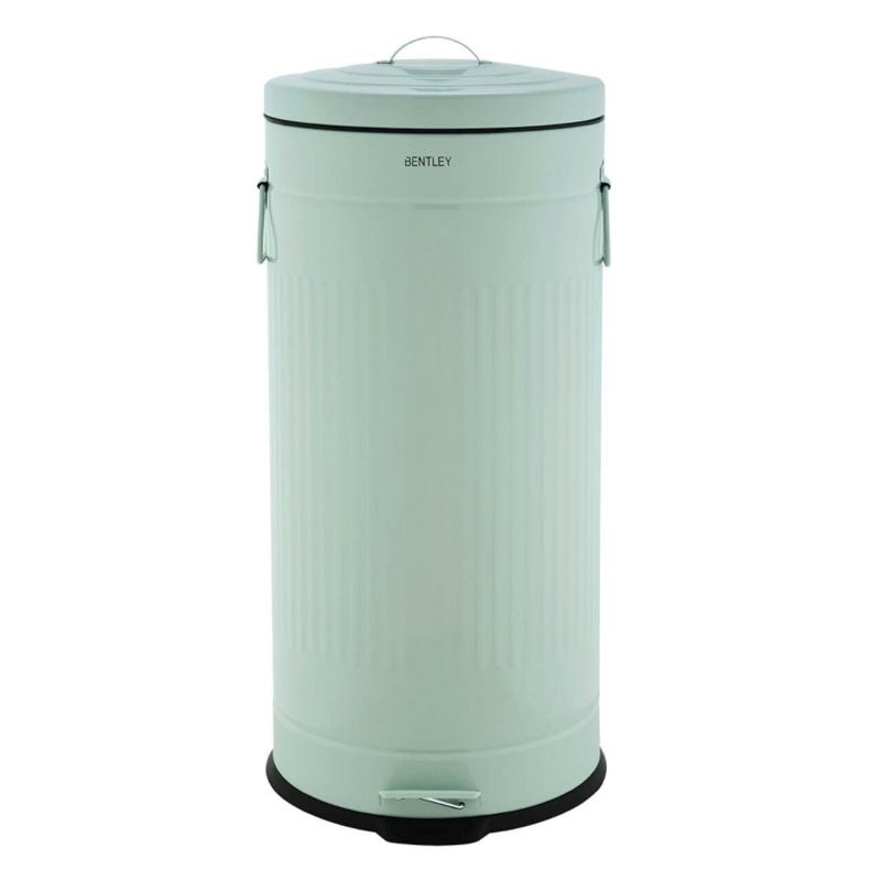 Wensum 30L Retro Steel Waste Rubbish Kitchen Pedal Bin – Green