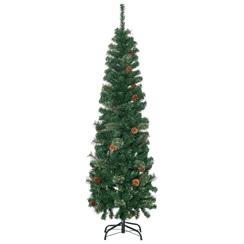 5.5 Foot TallPencil Slim Artificial Christmas Tree withRealisticBranches