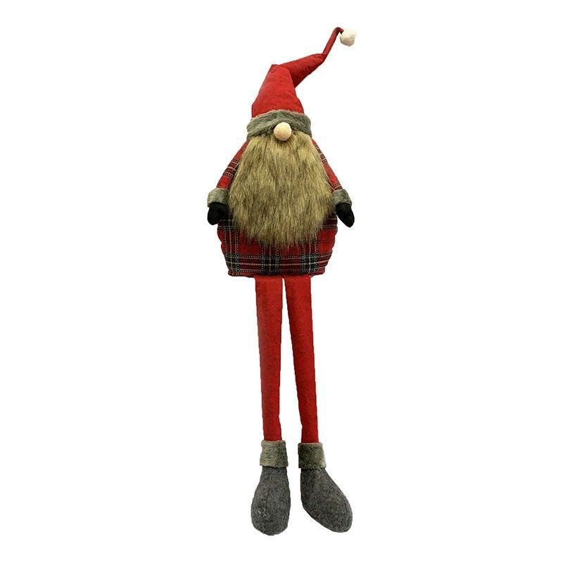 Sitting Gonk Christmas Decoration 101cm – Red Santa Hat