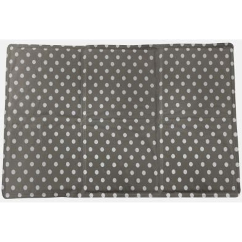 Cooling Gel Pet Mat – Grey White Dots – Large 110x70cm