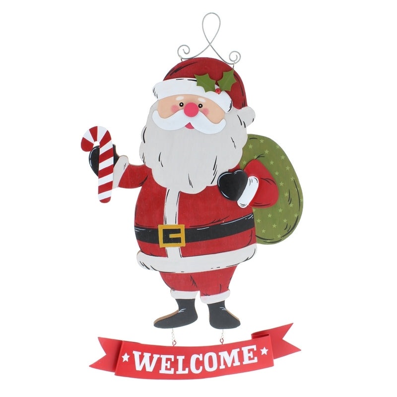 Santa Sign Christmas Decoration – 49cm