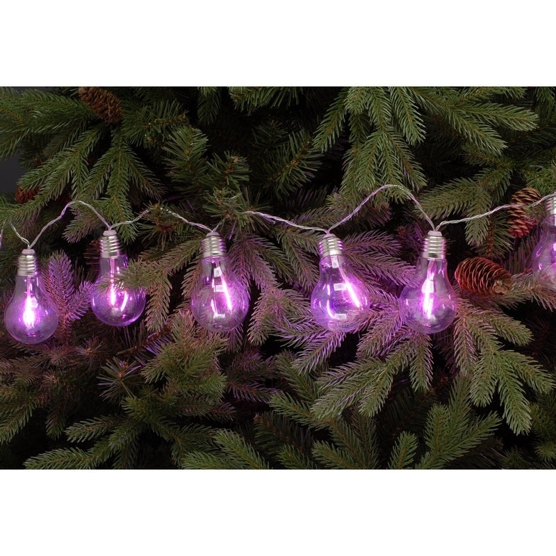 String Festoon Christmas Light Pink Indoor 10 LED – 1.35m
