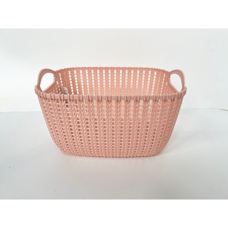 Plastic Basket 23.3 Litres – Pink by EA Living