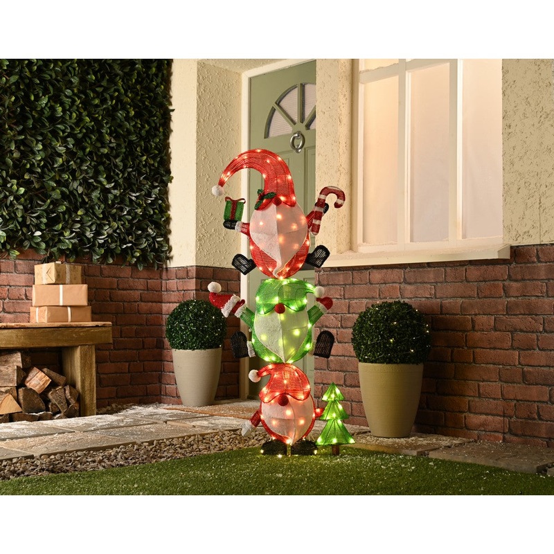 Christmas Christmas LED Christmas Stack of Gonks  – 120cm