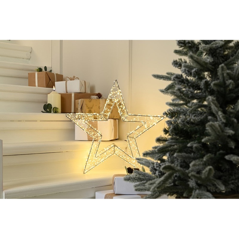 Christmas Dewdrop Star Light Warm White Outdoor 1440 LED – 50cm