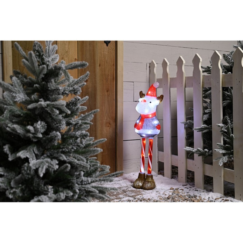 Christmas LED Christmas Acrylic Candy Cane Leg Reindeer – 70cm