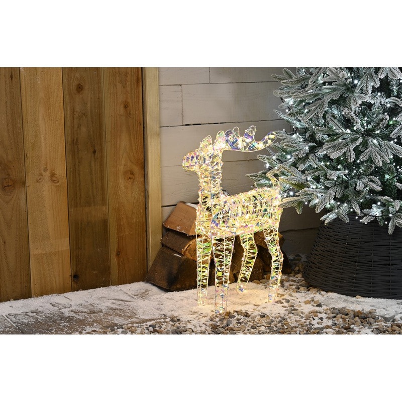 Christmas LED Christmas Star Shimmer Reindeer – Multifunction – 60cm