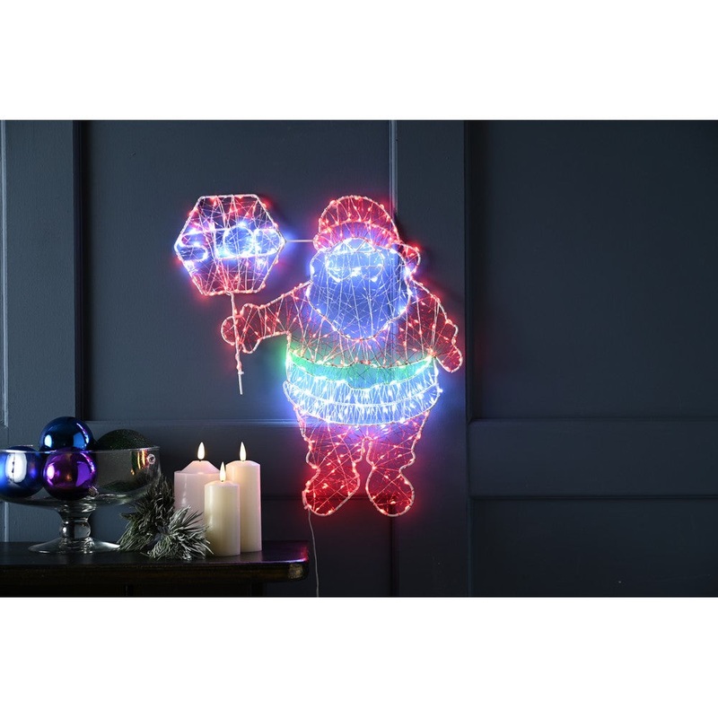 Christmas Santa Dewdrop Wall Light – 50cm