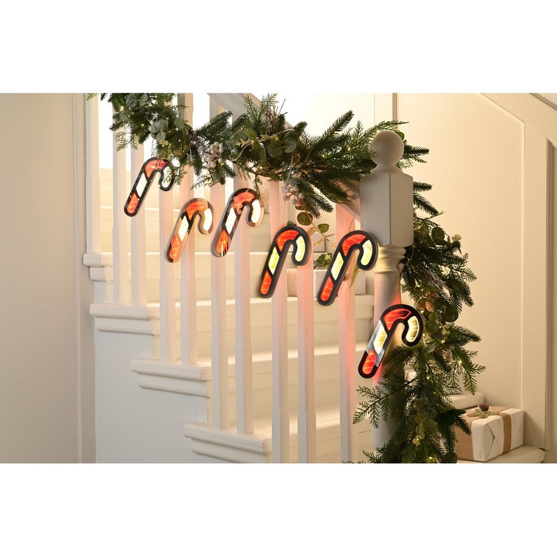 Christmas String Candy Cane Light Red & Warm White Outdoor 210 LED – 175m