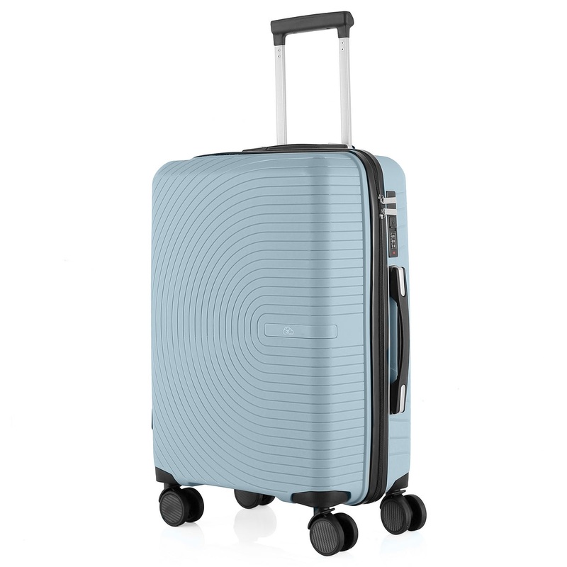 Wheeled Suitcase Medium 60 Litre – Green Blue