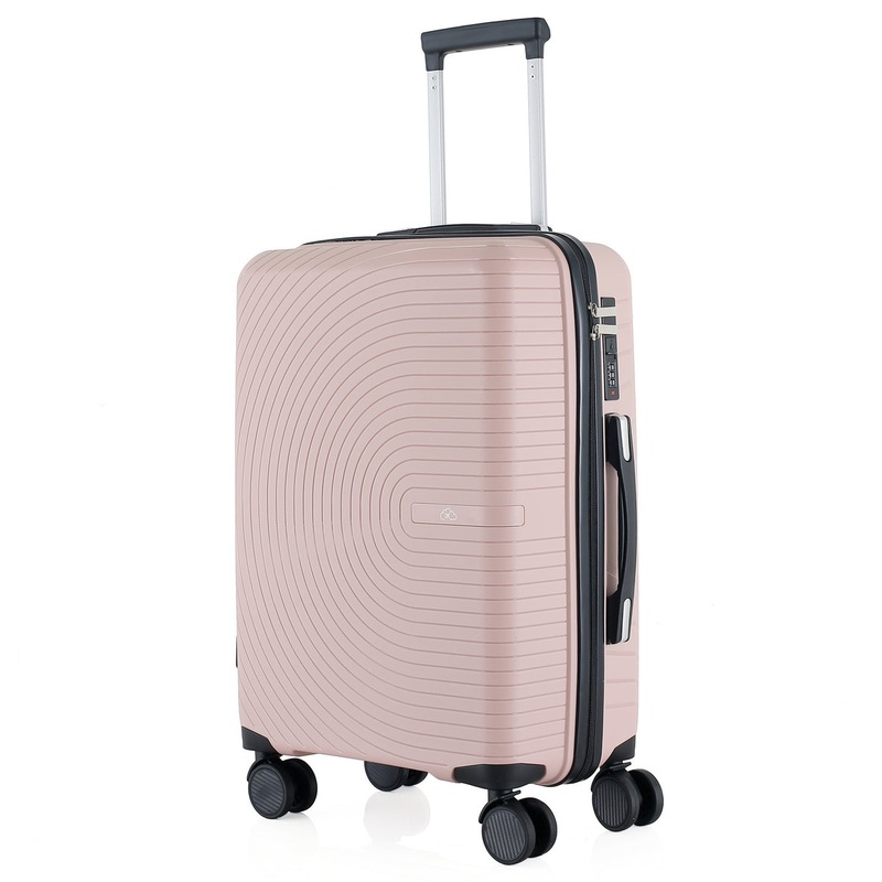 Wheeled Suitcase Medium 60 Litre – Pink Champagne