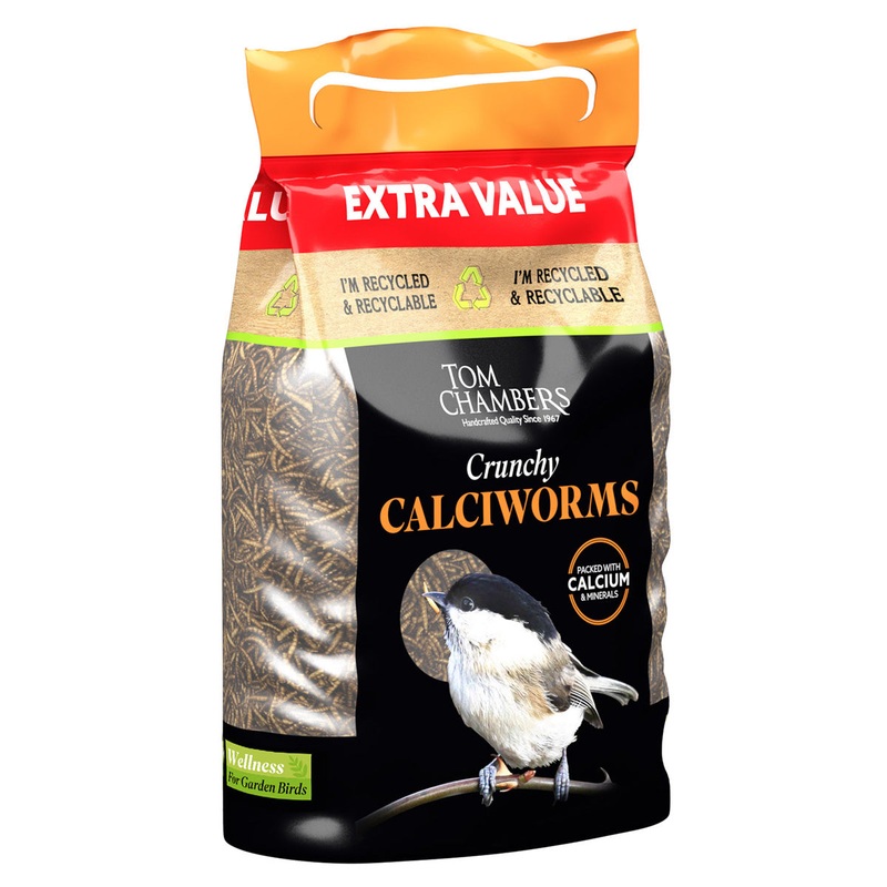 Crunchy Calciworms Bird Feed – 500g By Tom Chambers