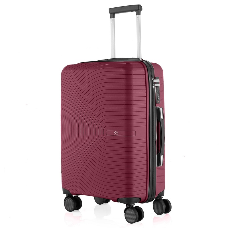 Wheeled Suitcase Large 90 Litre – Burgundy