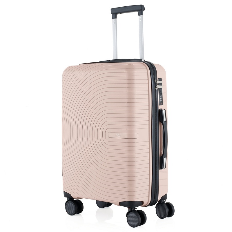 Wheeled Suitcase Medium 60 Litre – Ice Pink