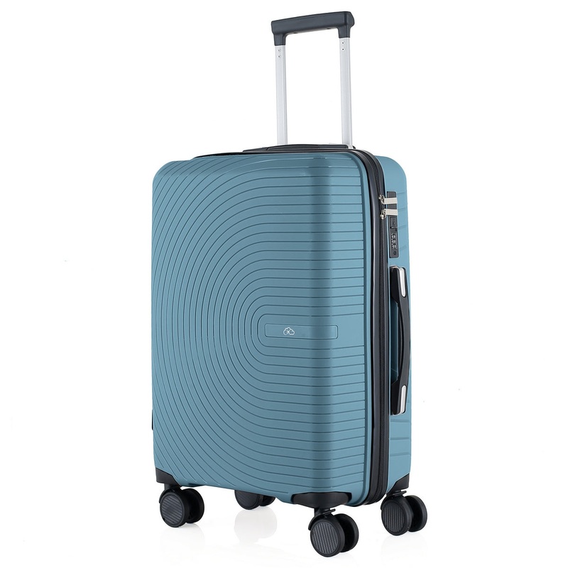 Wheeled Suitcase Medium 60 Litre – Steel Blue