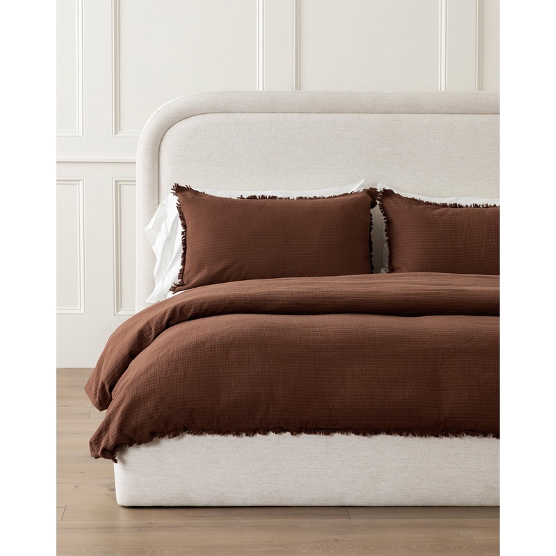 Hendricks Chocolate Cotton Duvet Cover