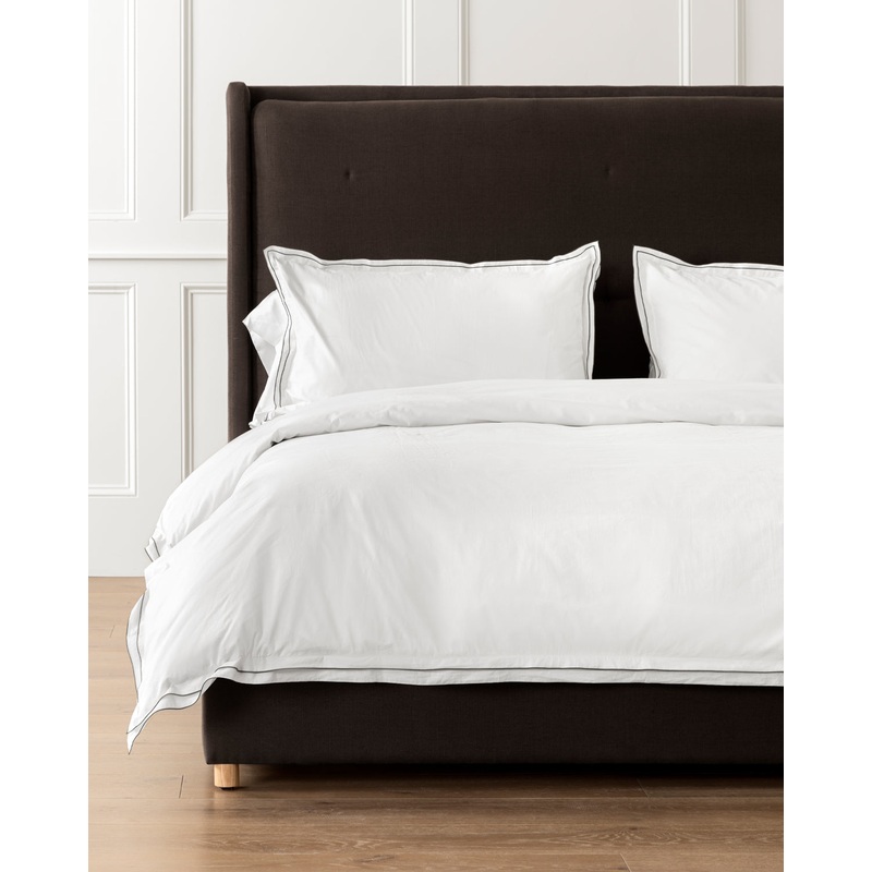 Devlin White Duvet Cover & Sham Set