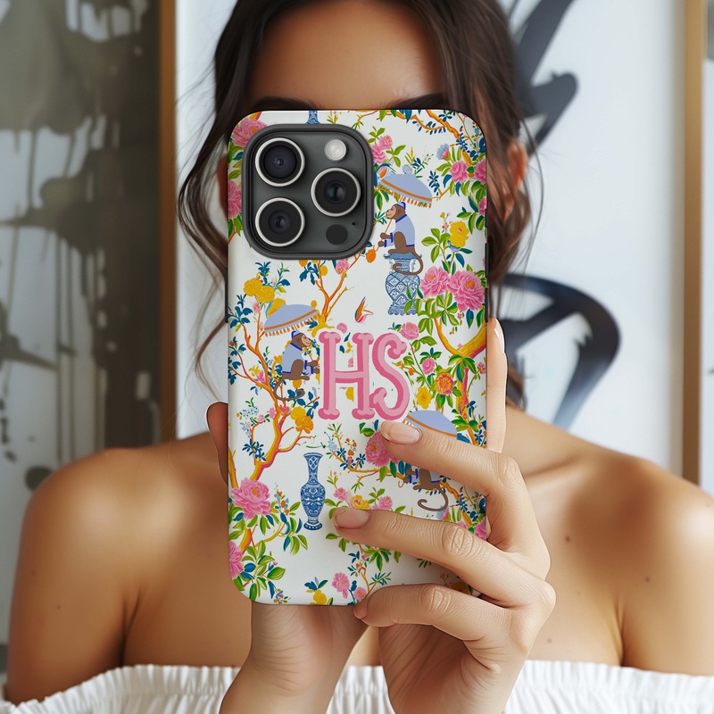 Chinoiserie Toile Phone Case