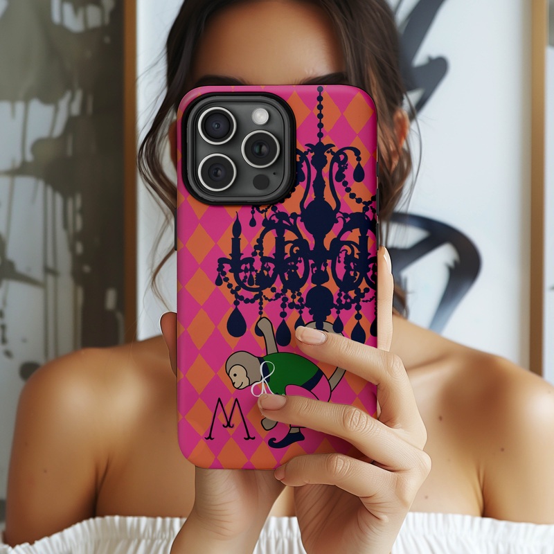 Monkey Hanging From Chandelier Phone Case