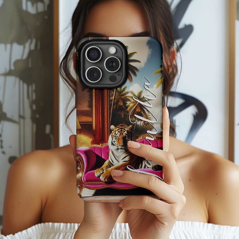Personalized Name Tiger Phone Case