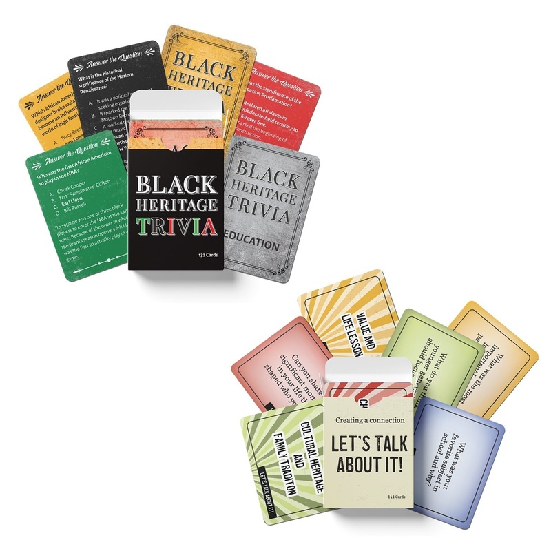 Black Heritage Trivia / Let’s Talk About It Game Card Set