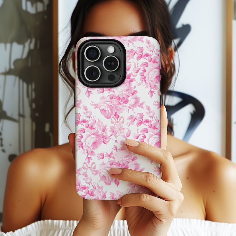 Fancy Pink Rose Phone Case