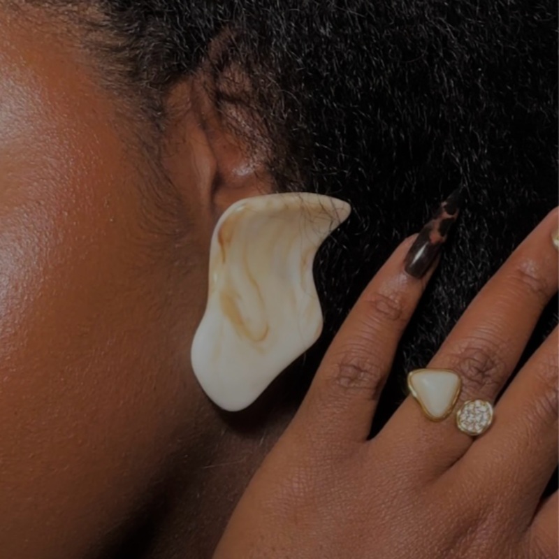 Marbled Earrings