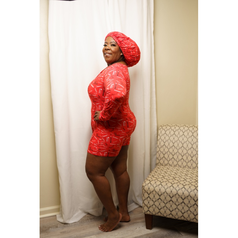 Affirmations – Bamboo Romper Set, With A Matching Satin-Lined Bonnet