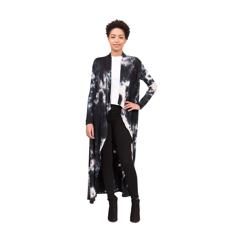 Tonia Duster – Ink and White Tie Dye