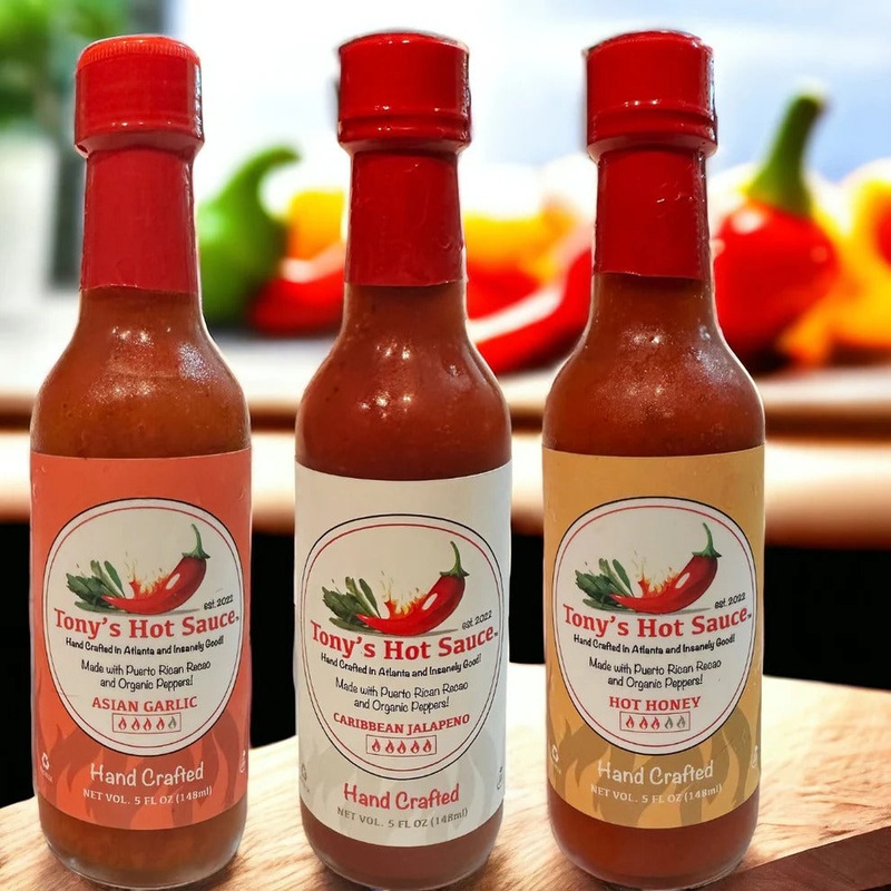 Asian Garlic + Caribbean Jalapeno + Hot Honey Hot Sauce Set