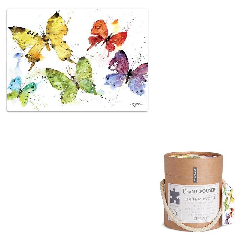 120 Piece Flock Of Butterflies 8×10, Puzzle In Gift Box