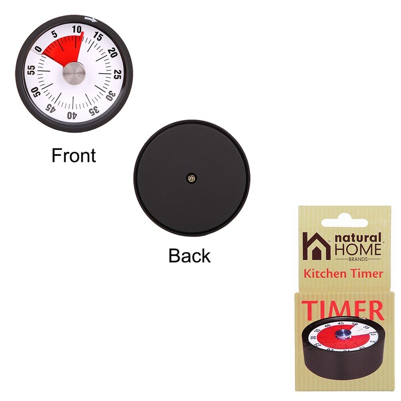 60 Minute Magnetic Stainless Steel/Plastic Kitchen Timer