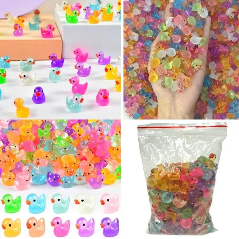 The Duck – 120PC Clear Colored Mini Ducks – Get In The Craze