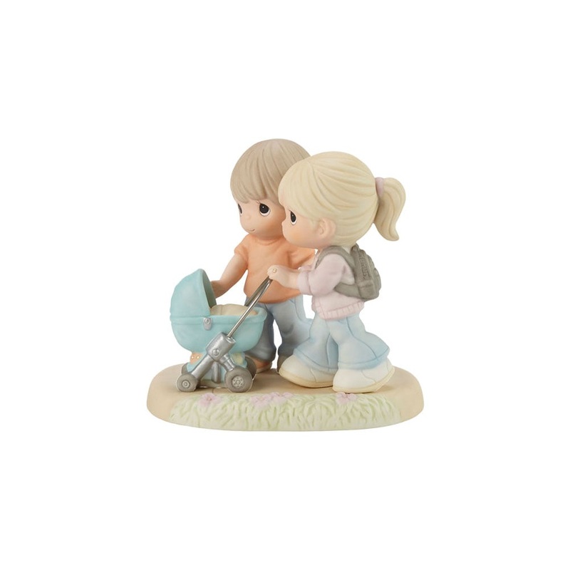 You Strolled Into Our Heart Figurine Bisque Porcelain 5.5x4x5.5H