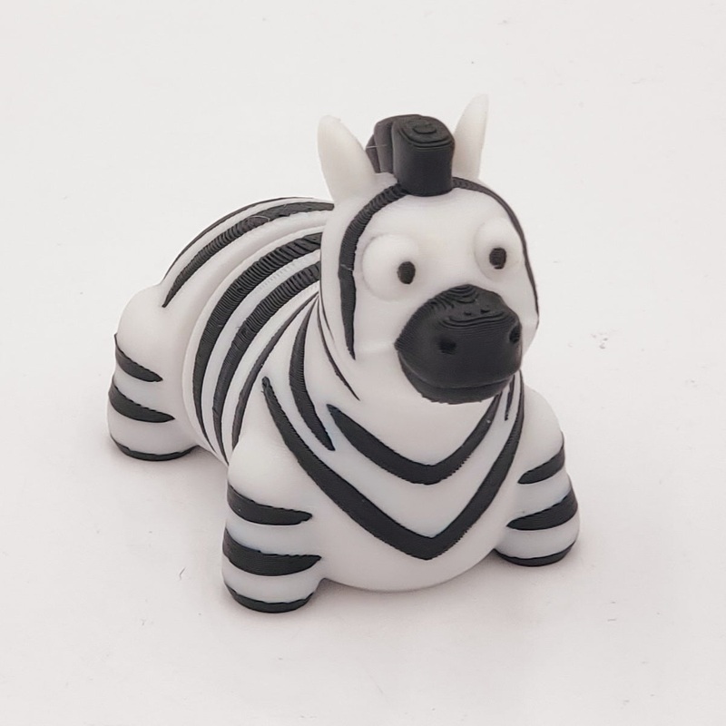 Zebra 3D Printed