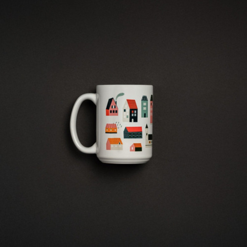 14 oz. House Pattern Coffee Mug